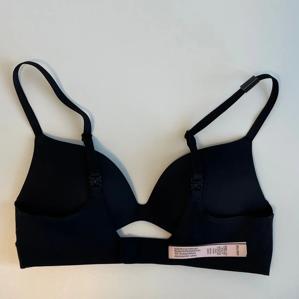 Victoria’s Secret Wireless Push-Up Bra Black 32B - Picture 6 of 8